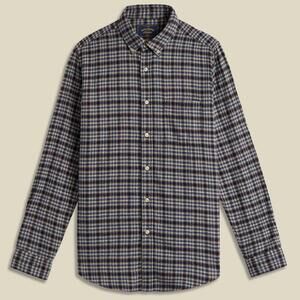 NEW PORTUGUESE FLANNEL men's vouga flannel long sleeve shirt in blue